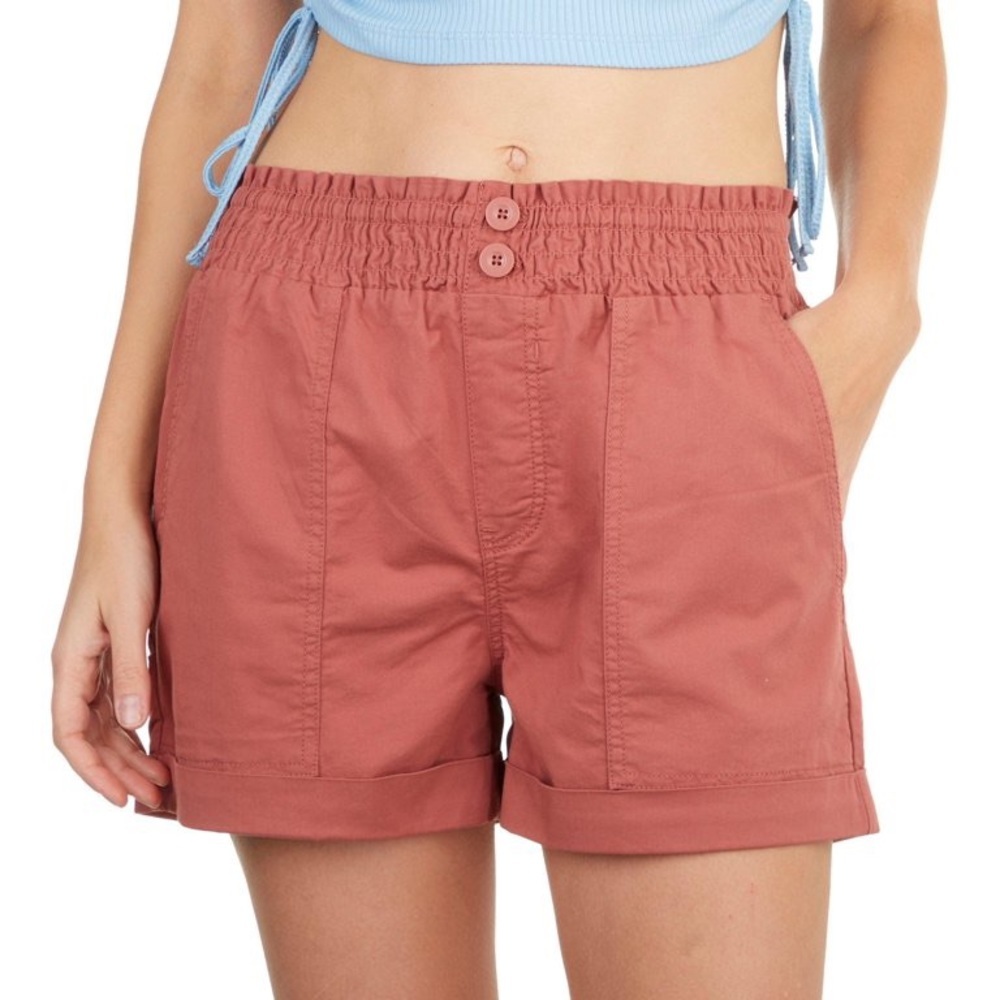 Vanilla Star Paperbag Waist Shorts Medium M High Rise Cuffed Utility